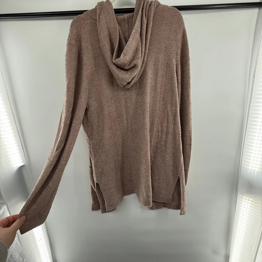 Barefoot Dreams CozyChic Lite Open Front Cardigan‎ Taupe 1X Style 905